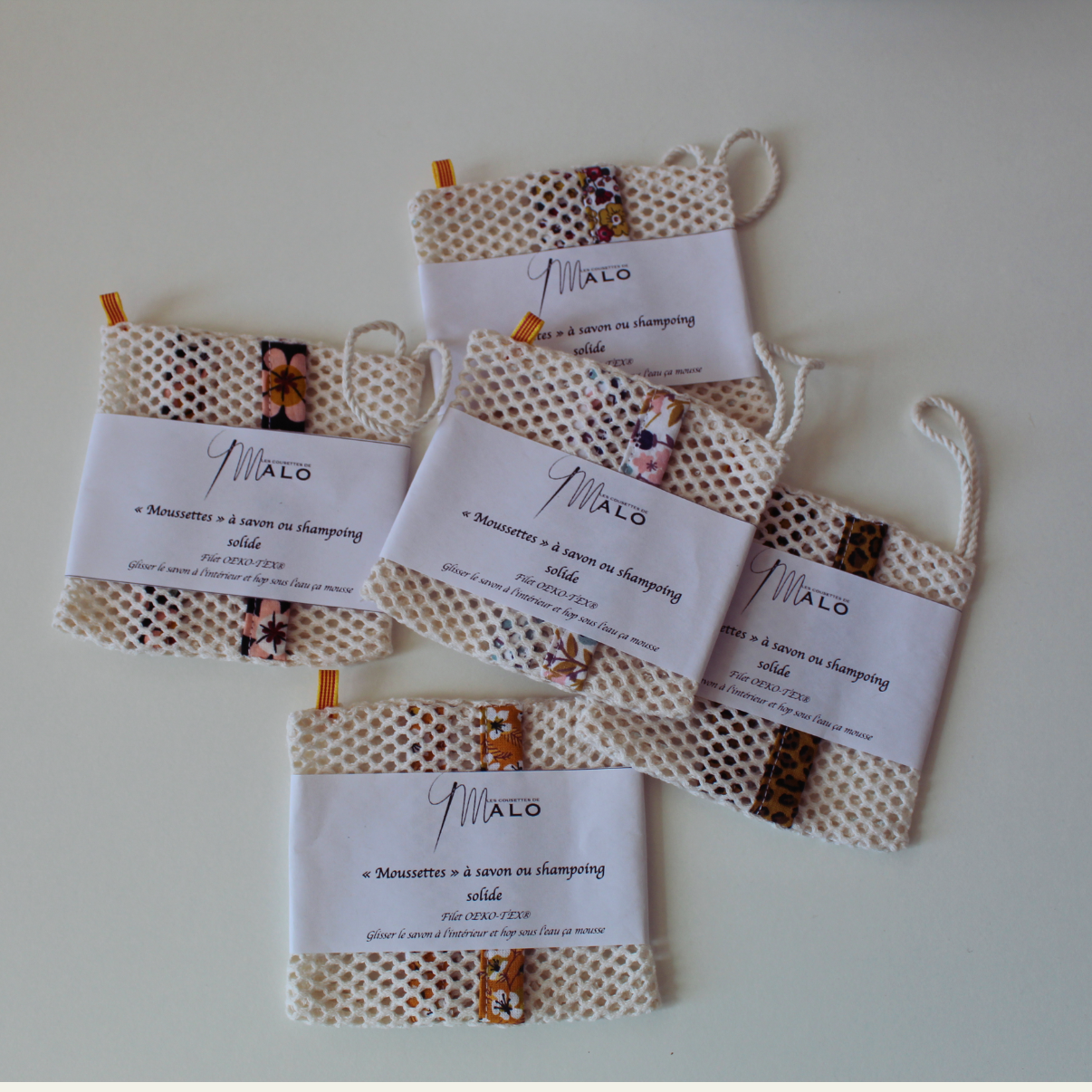 Sac à savon exfoliant