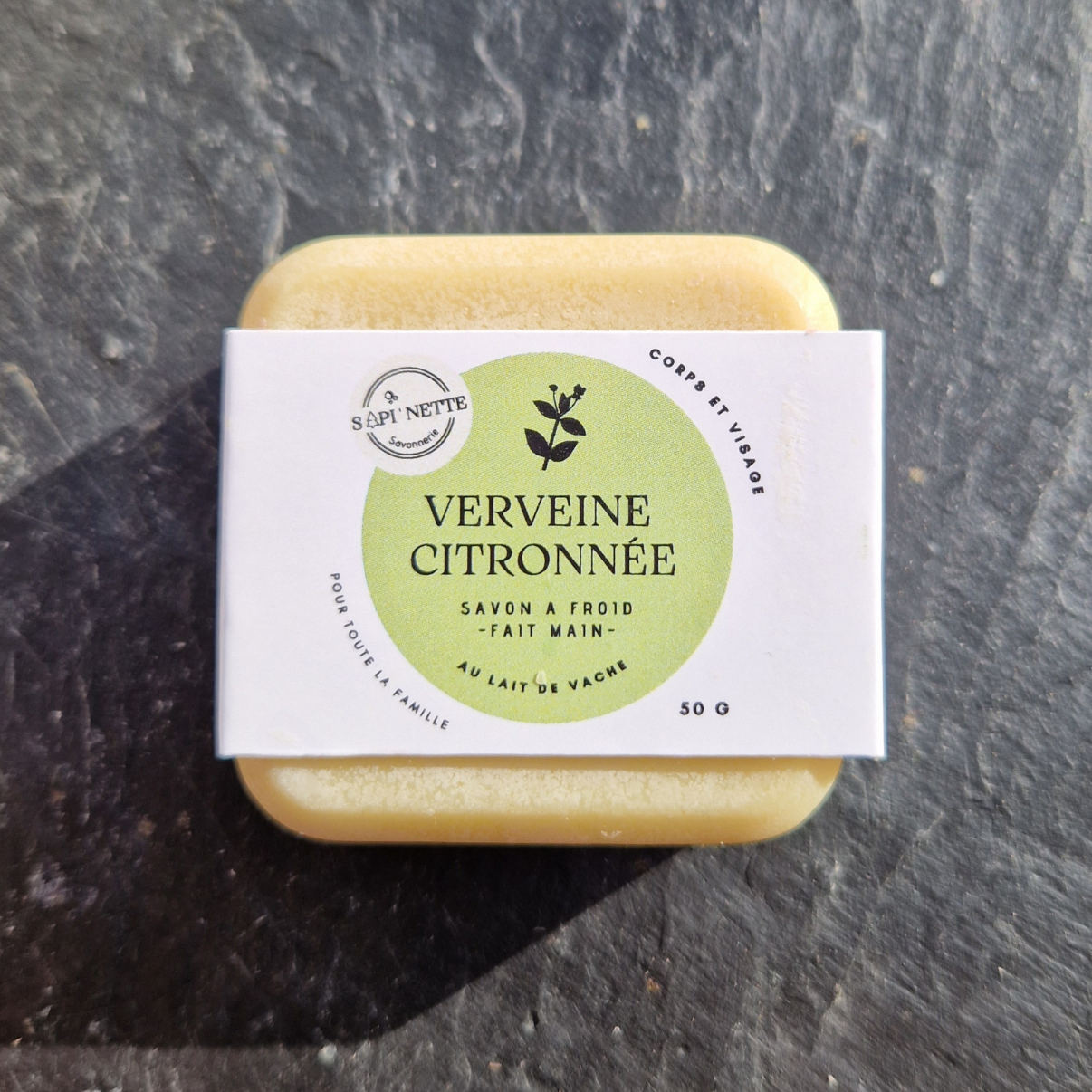 Savon verveine citronnée et lait de vache (50g)