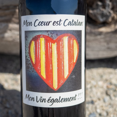 Vin rouge "Mon coeur est catalan" (75cl)